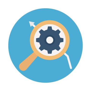 İş Düz Arkaplan vektör simgesi kolayca düzenleyebilir ya da değiştirebilir