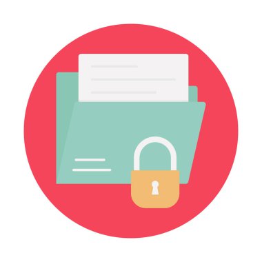 İş Düz Arkaplan vektör simgesi kolayca düzenleyebilir ya da değiştirebilir