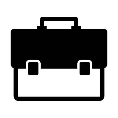 Kolayca değiştirebilen veya düzenleyebilen portföy kabartma vektör simgesi