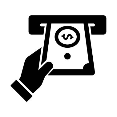 Kolayca düzenleyebilen ve düzenleyebilen Finans Glyph vektör simgesi