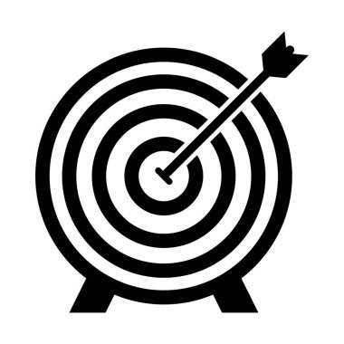 Kolayca düzenleyebilen ve düzenleyebilen Glyph vektör simgesini hedefle