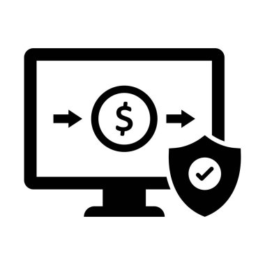 Kolayca değiştirebilen veya düzenleyebilen antivirüs Glyph vektör simgesi