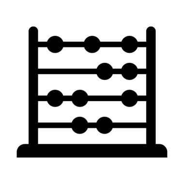 Kolayca değiştirebilen ya da düzenleyebilen Abaküs Glyph vektör simgesi