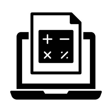 Kolayca değiştirebilen ya da düzenleyebilen hesap kabartma vektör simgesi