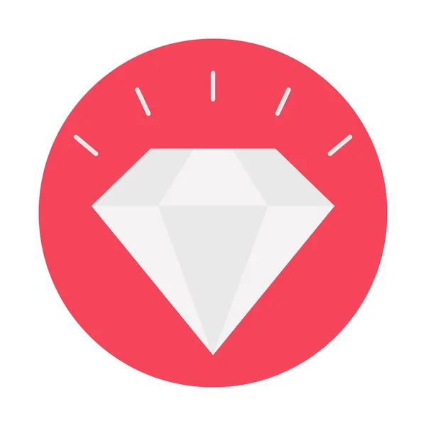 Diamond Flat Arrière Plan Icône Vectorielle Qui Peut Facilement Modifier — Image vectorielle
