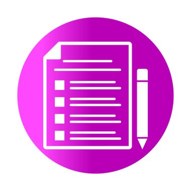 Kolayca düzenleyebilen veya düzenleyebilen Glyph Arkaplan vektör simgesini kontrol et