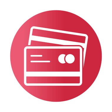 Plastik para Glyph Arkaplan vektör simgesi kolayca düzenleyebilir veya değiştirebilir