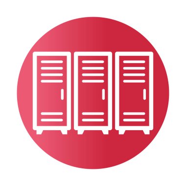 Banka dolabı Glyph Arkaplan vektör simgesi kolayca düzenleyebilir veya değiştirebilir