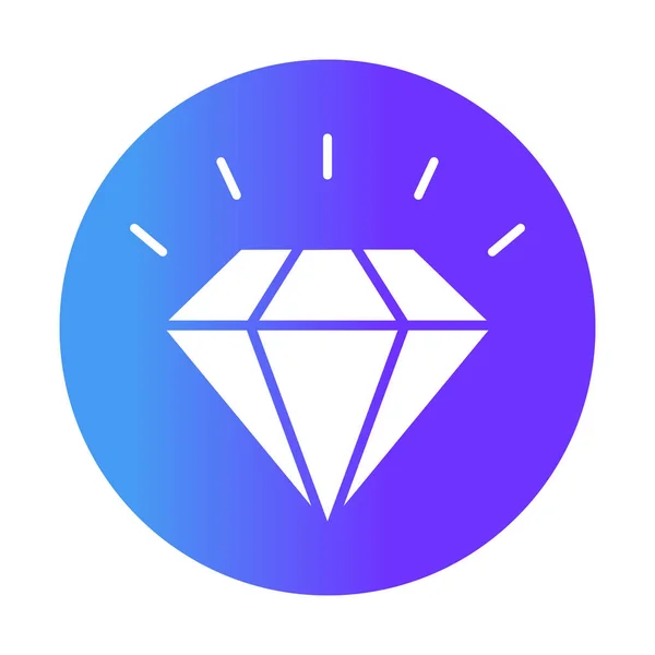 Diamond Glyph Background Vector Icon Which Can Easily Modify Edit — Stock Vector
