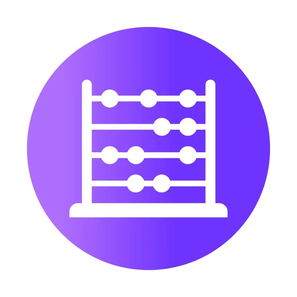 Abacus Glyph Achtergrond Vector Pictogram Dat Gemakkelijk Kan Wijzigen Bewerken — Stockvector