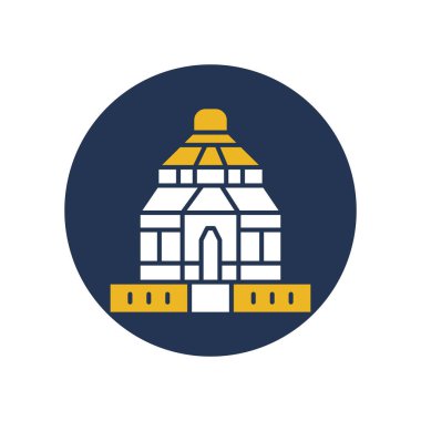 Konark Sun, Temple, Hindistan, mandir tamamen düzenlenebilir vektör simgeleri