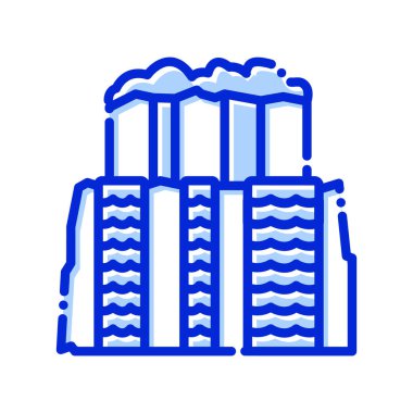 iguazu Şelaleleri, Şelale, Brezilya sınırı, Arjantin sınırı tamamen düzenlenebilir vektör simgeleri