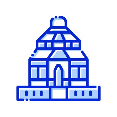 Konark Sun, Temple, Hindistan, mandir tamamen düzenlenebilir vektör simgeleri