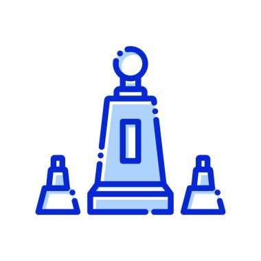 Dünyanın ortasında, Ekvador, Pichincha, Ekvador anıtı tamamen düzenlenebilir vektör simgeleri