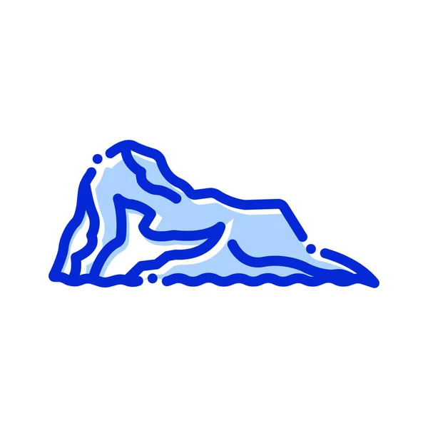 Cebelitarık Kayası Cebelitarık Avrupa Ngiliz Tamamen Düzenlenebilir Vektör Simgeleri — Stok Vektör