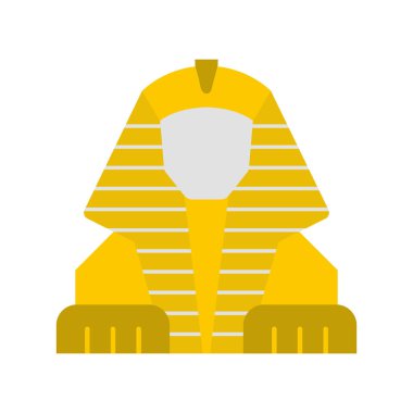 Büyük Sfenks, Giza, Mısır, tarih tamamen düzenlenebilir vektör simgeleri