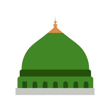 Peygamberler Camii, Medine, Suudi Arabistan, ünlü tamamen düzenlenebilir simgeler.