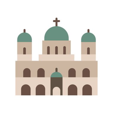 Dom, Berlin, Franzosischer, Almanya tamamen düzenlenebilir vektör simgeleri