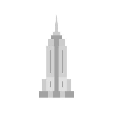 Empire State Binası, New York, Manhattan, tamamen düzenlenebilir vektör simgeleri