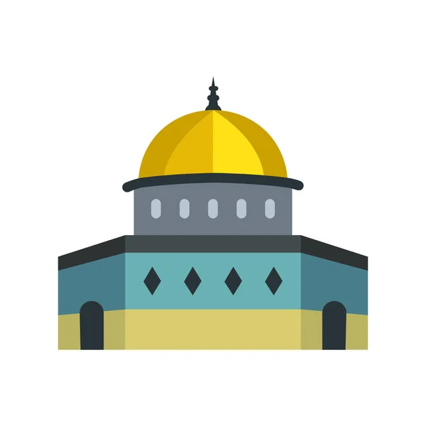 Aqsa Moskee Jeruzalem Palestine Masjid Volledig Bewerkbare Vectoriconen — Stockvector