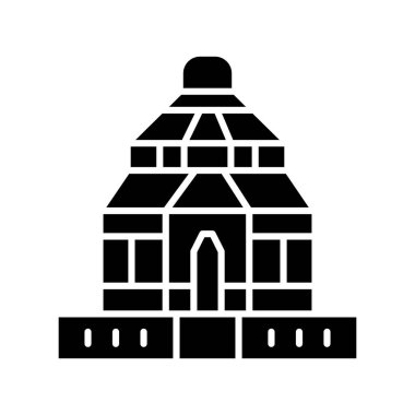 Konark Sun, Temple, Hindistan, mandir tamamen düzenlenebilir vektör simgeleri