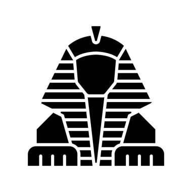 Büyük Sfenks, Giza, Mısır, tarih tamamen düzenlenebilir vektör simgeleri