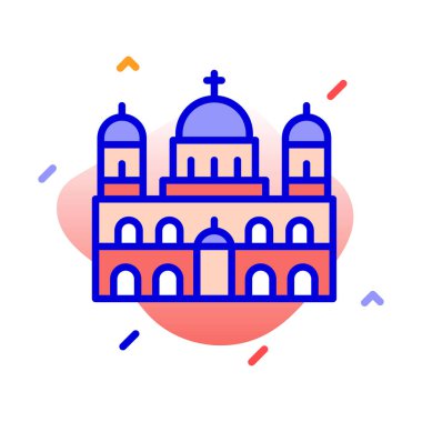 Dom, Berlin, Franzosischer, Almanya tamamen düzenlenebilir vektör simgeleri