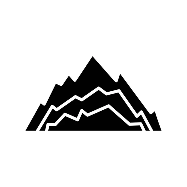 Vinson Massif Antarctica Mountains Mount Vinson Fully Editable Vector Icons — Stock Vector