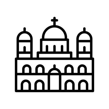 Dom, Berlin, Franzosischer, Almanya tamamen düzenlenebilir vektör simgeleri