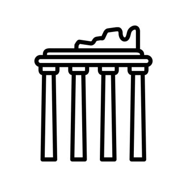 Efes, Türkiye, Antik Yunan, tamamen düzenlenebilir vektör simgeleri