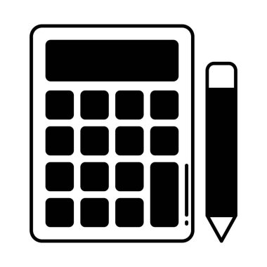 Bütçe Yarı Glyph vektör simgesi kolayca düzenleyebilir ya da değiştirebilir