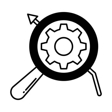 Kolayca değiştirebilen ya da düzenleyebilen İş Yarı Glyph vektör simgesi