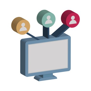 Isometric Vektör izole simgesi kolayca değiştirilebilir veya düzenlenebilir