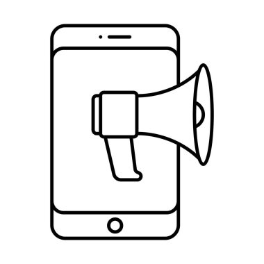 Kolayca düzenleyebilen ya da düzenleyebilen duyuru Satırı vektör simgesi