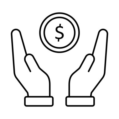 Kolayca düzenleyebilen ve düzenleyebilen Satır vektör simgesini bağışla