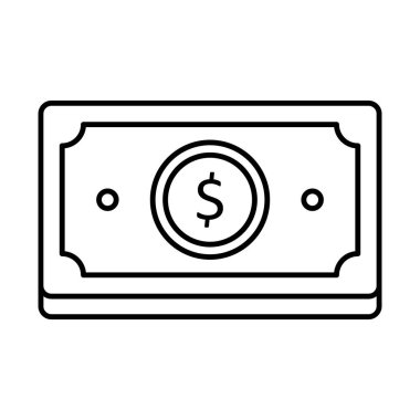 Kağıt para Satır vektör simgesi kolayca düzenleyebilirsiniz