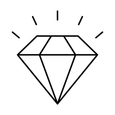 Kolayca düzenleyebilen veya düzenleyebilen Diamond Line vektör simgesi