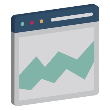 Veri Yönetimi Veri Görselleştirme 3d vektör simgesi Kolayca düzenleyebilen