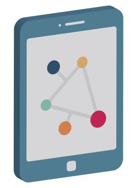 Veri Görselleştirme Veri Görselleştirme 3d vektör simgesi Kolayca düzenleyebilen