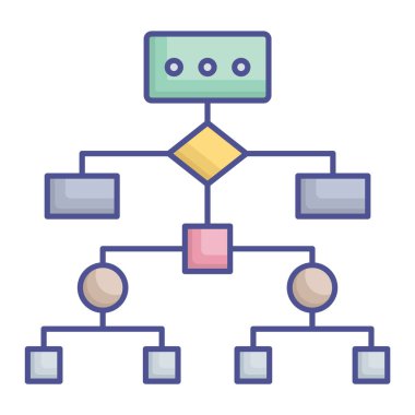 Kolayca değiştirebilen ya da düzenleyebilen Ağ Modeli Vektör Simgesi