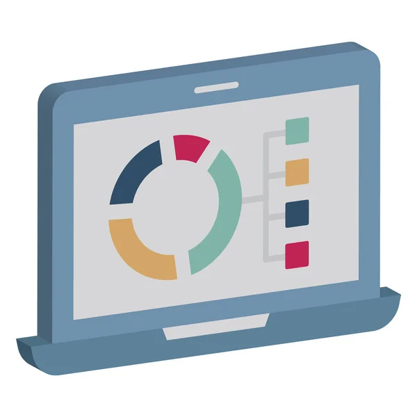 Datavisualisering Datavisualisering Vektor Ikon Som Enkelt Kan Ändra Eller Redigera — Stock vektor