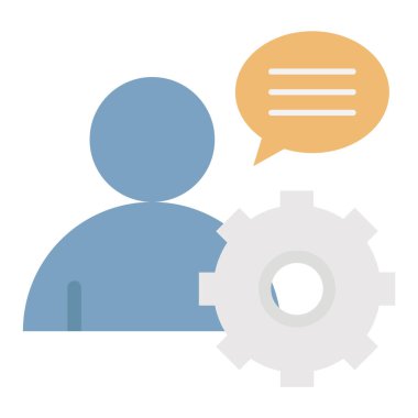 Müşteri Hizmetleri Düz vektör simgesi kolayca düzenleyebilir ya da değiştirebilir