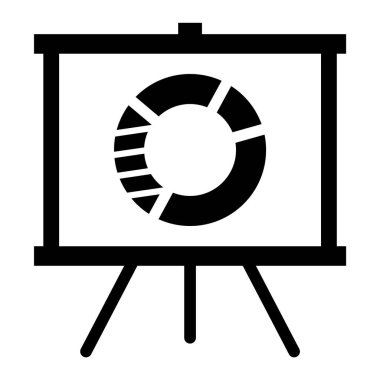 Analitik Glyph vektör simgesi kolayca değiştirilebilir ya da düzenlenebilir