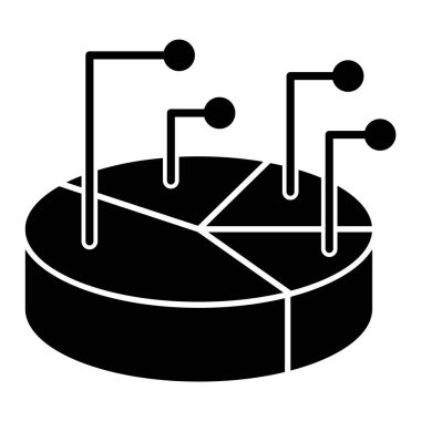 Kolayca değiştirebilen ya da düzenleyebilen İş Bilgisel Glyph vektör simgesi