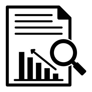 Kolayca değiştirebilen veya düzenleyebilen İş Performans Glyph vektör simgesi
