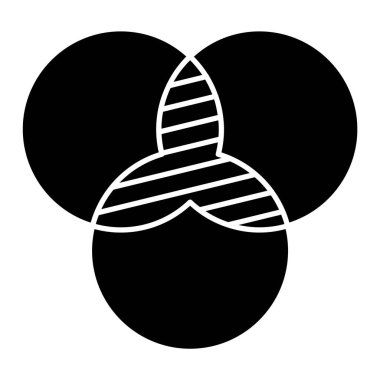 Çemberler arası Glyph vektör simgesini kolaylıkla düzenleyebilir ya da değiştirebilir