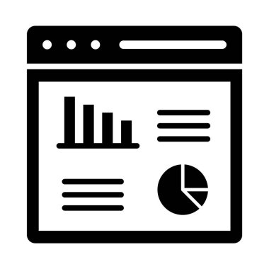 Veri Yönetimi Glyph vektör simgesi kolayca düzenleyebilir ya da değiştirebilir