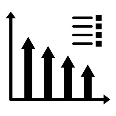 Kolayca düzenleyebilen ve düzenleyebilen Çubuk Grafik vektör simgesi