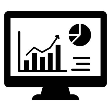 Kolayca değiştirebilen veya düzenleyebilen İş Performans Glyph vektör simgesi