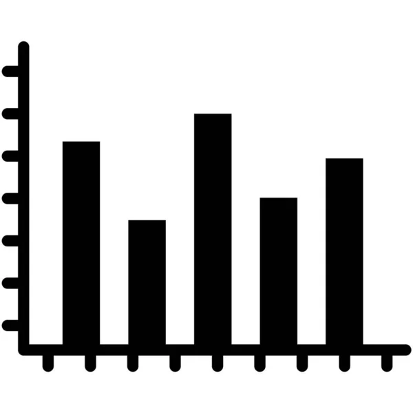 Analytics Glyph Vector Icono Que Puede Modificar Editar Fácilmente — Archivo Imágenes Vectoriales